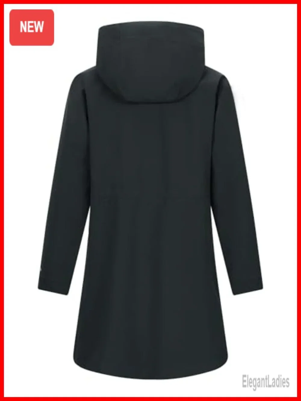 Women's Waterproof Long Raincoat with Hood 10000mm Breathable Lightweight